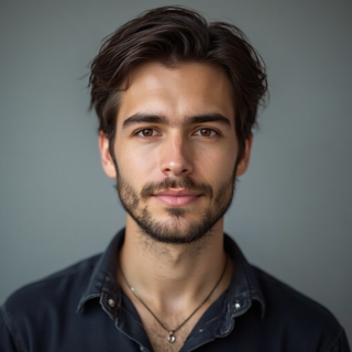 AI-powered executive portrait for digital profiles